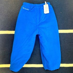 Like new Columbia kids fleece lined reversible snow pants 4T